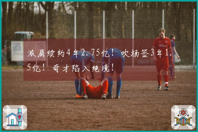 浓眉续约4年2.75亿！吹杨签3年1.5亿！奇才陷入绝境！